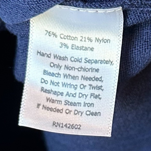 NWT Sail to Sable Textured Fringe Short Sleeve A Line Knee Length Dress Navy M - Picture 10 of 12